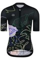 MONTON Koszulka kolarska z krótkim rękawem - JUNGLELEAF LADY - czarny/kolorowy