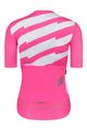MONTON Koszulka kolarska z krótkim rękawem - SKULL TUESDAY LADY - biały/różowy
