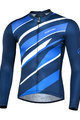 MONTON Letnia koszulka kolarska z długim rękawem - FERNWAR SUMMER - czarny/niebieski