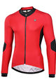 MONTON Zimowa koszulka kolarska z długim rękawem - CYCLANCE WINTER - czerwony