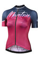 MONTON Koszulka kolarska z krótkim rękawem - BOUDARY LADY - czerwony/fioletowy
