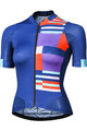 MONTON Koszulka kolarska z krótkim rękawem - MONDRIAN LADY - niebieski