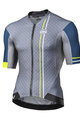 MONTON Koszulka kolarska z krótkim rękawem - VENUCIA - żółty/niebieski/szary