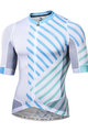 MONTON Koszulka kolarska z krótkim rękawem - TRAFICCO - biały/niebieski