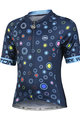 MONTON Koszulka kolarska z krótkim rękawem - LOEWI KIDS - niebieski