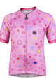 MONTON Koszulka kolarska z krótkim rękawem - LOEWI KIDS - różowy