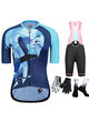 MONTON Kolarski mega zestaw - FLAMINGO LADY - niebieski/czarny
