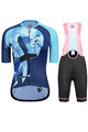MONTON Kolarski mega zestaw - FLAMINGO LADY - niebieski/czarny