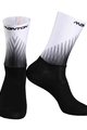 MONTON Kolarskie klasyczne skarpetki - HOWAIN MID CALF - biały/czarny