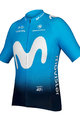 Koszulka kolarska z krótkim rękawem - MOVISTAR 2019 - niebieski/jasnoniebieski/biały