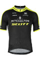 GIORDANA Koszulka kolarska z krótkim rękawem - MITCHELTON-SCOTT '19 - czarny/żółty