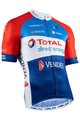 NALINI Koszulka kolarska z krótkim rękawem - DIRECT ENERGIE 2020 - biały/niebieski/czerwony