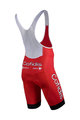 NALINI Krótkie spodnie kolarskie z szelkami - COFIDIS 2021 - czerwony/biały