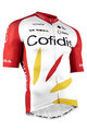 NALINI Koszulka kolarska z krótkim rękawem - COFIDIS 2021 - biały/czerwony