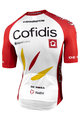 NALINI Koszulka kolarska z krótkim rękawem - COFIDIS 2021 - biały/czerwony