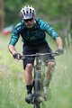 NALINI Letnia koszulka kolarska z długim rękawem - AIS HILL MTB - czarny/zielony
