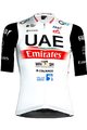 PISSEI Koszulka kolarska z krótkim rękawem - UAE TEAM EMIRATES 23 - biały/czerwony/czarny