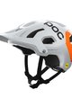 POC Kask kolarski - TECTAL RACE MIPS NFC - biały/pomarańczowy