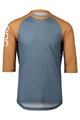 POC Koszulka kolarska z krótkim rękawem - MTB PURE 3/4 - pomarańczowy/niebieski