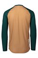 POC Letnia koszulka kolarska z długim rękawem - MTB PURE - zielony/brązowy