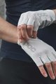 POC Kolarskie rękawiczki z krótkimi palcami - AGILE - biały/szary
