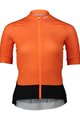 POC Koszulka kolarska z krótkim rękawem - ESSENTIAL ROAD LADY - pomarańczowy/czarny