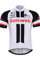 BONAVELO Koszulka kolarska z krótkim rękawem - SUNWEB 2017 - biały/czarny