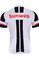 BONAVELO Koszulka kolarska z krótkim rękawem - SUNWEB 2017 - biały/czarny
