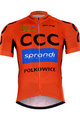 Koszulka kolarska z krótkim rękawem - CCC RENO 2016 - pomarańczowy
