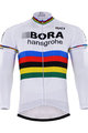 Zimowa koszulka kolarska z długim rękawem - BORA UCI 2017 WINTER - kolorowy/biały