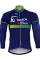 Zimowa koszulka kolarska z długim rękawem - ORICA 2017 WINTER - niebieski