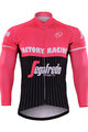 Zimowa koszulka kolarska z długim rękawem - TREK ROSE WINTER - czarny/różowy