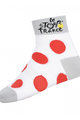 Kolarskie klasyczne skarpetki - TOUR DE FRANCE  - biały/czerwony