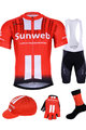 BONAVELO Kolarski mega zestaw - SUNWEB 2019 - czerwony/czarny