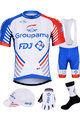 BONAVELO Kolarski mega zestaw - GROUPAMA FDJ 2019 - niebieski/biały/czerwony