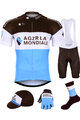 BONAVELO Kolarski mega zestaw - AG2R 2019 - brązowy/biały/niebieski