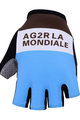 BONAVELO Kolarskie rękawiczki z krótkimi palcami - AG2R 2019 - niebieski/brązowy/biały