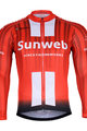BONAVELO Letnia koszulka kolarska z długim rękawem - SUNWEB 2019 SUMMER - czerwony