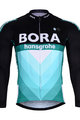 BONAVELO Zimowa koszulka kolarska z długim rękawem - BORA 2019 WINTER - czarny/zielony