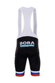 BONAVELO Krótkie spodnie kolarskie z szelkami - BORA UCI 2019 - czarny