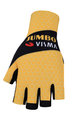 BONAVELO Kolarskie rękawiczki z krótkimi palcami - JUMBO-VISMA 2020 - czarny/żółty