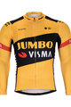 BONAVELO Zimowa koszulka kolarska z długim rękawem - JUMBO-VISMA 2020 WNT - żółty