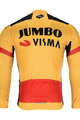 BONAVELO Zimowa koszulka kolarska z długim rękawem - JUMBO-VISMA 2020 WNT - żółty