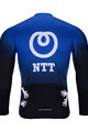 BONAVELO Letnia koszulka kolarska z długim rękawem - NTT 2020 SUMMER - czarny/niebieski