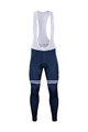 BONAVELO Długie spodnie kolarskie z szelkami - TREK 2020 WINTER - niebieski