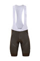BONAVELO Krótkie spodnie kolarskie z szelkami - AG2R 2020 - brązowy