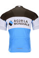 BONAVELO Koszulka kolarska z krótkim rękawem - AG2R 2020 - biały/niebieski/brązowy