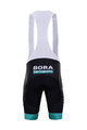 BONAVELO Krótkie spodnie kolarskie z szelkami - BORA 2020 - czarny/zielony