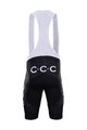 BONAVELO Krótkie spodnie kolarskie z szelkami - CCC 2020 - czarny