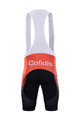 BONAVELO Krótkie spodnie kolarskie z szelkami - COFIDIS 2020 - czerwony/czarny